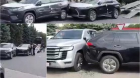Incident de LUX în Capitală. Minim 4 mașini noi, scăpate fără control dintr-o remorcă